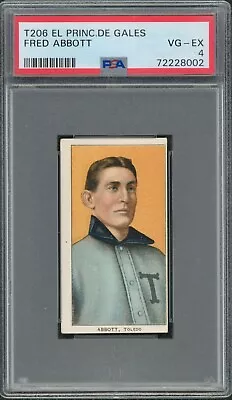 1909-11 T206  🔥 El Principe De Gales EPDG Fred Abbott PSA 4 • $487.99