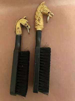 Japan Vintage Clothes/Shoe Brushes Set 2 Horse Head Plastic Estate Item Japan • $14.99