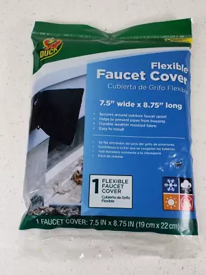 Duck Flexible Slip-On Insulated Black Outdoor Faucet Cover Freeze Protection NEW • £10.28
