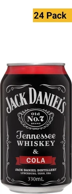 $124.99 • Buy Jack Daniels Tennessee Whiskey & Cola 5.0% 330mL Case Of 24