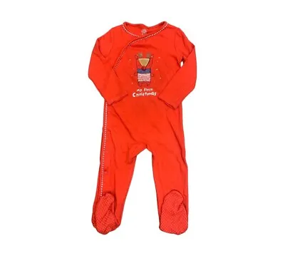 🔥new🔥f&f My First Christmas Red Bodysuit Age 12-18 Months  • £2.70