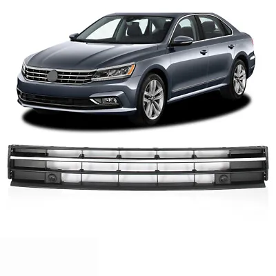 Front Bumper Lower Grille For VW Passat 2016-2019 W/Chrome Trim With Sensor Hole • $47.99