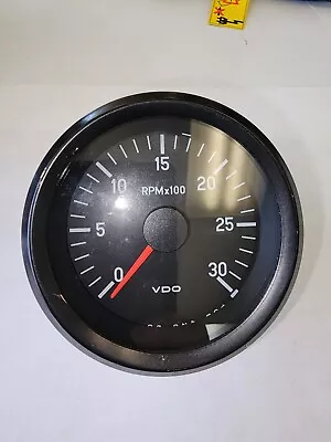 VDO Tachometer Gauge 12V 3000 RPM Paint Chipped • $64.99