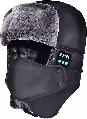 Bluetooth Warm Winter Trapper Hat For Men Bomber Snow Hat With Ear Flaps Windpr • $30.22