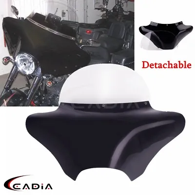 Detachable Batwing Fairing Windshield For Harley Heirtage Classic Road King FLHR • $358.42