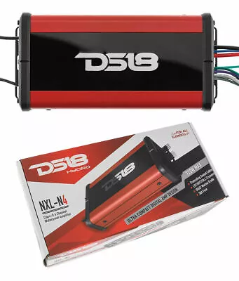 DS18 NXL-N4 Marine 4 Channel Speaker Amplifier Powersport Motorcycle Boat Amp • $237.96