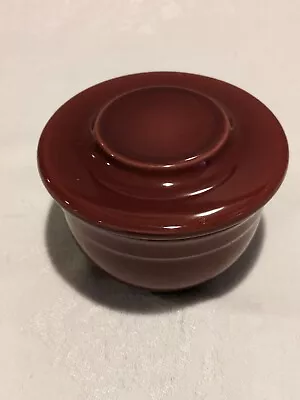 Emile Henry Burgundy Butter Bell Pot Keeper Crock - Glossy Ceramic - France • $12