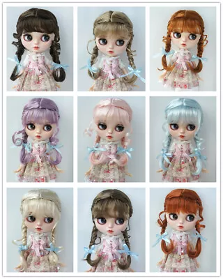 JD624 1/8 1/6 1/4 1/3 Double Braid BJD Wigs OB11 YOSD MSD SD Blythe Doll Hair • $23.89