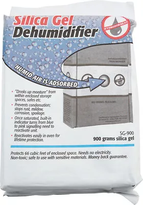 Silica Gel 900 Gram Unit Protects 66 Cubic Feet Of Enclosed Space.  Drinks Up  M • $34.99