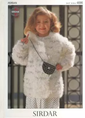 £1.10 • Buy Sirdar Knitting Pattern No 4698 Duffle Coat In Persian Sizes  24 - 32 Inch