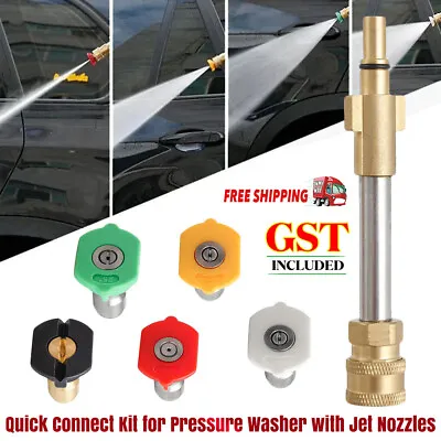 6x 1/4  Pressure Washer Gun Adapter Quick Connect Fitting Jet Nozzles Universal • $25.72