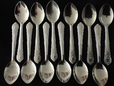 6 Sugar Spoons Set Coffee Tea Spoon Stainless Steel MINI Small  SIZE 4'  By 1   • $8.99