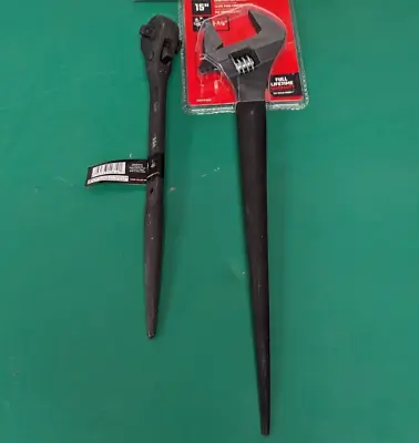  New 15   ADJUSTABLE SPUD Wrenches & Dual Ratchet 3/8-1/2 Drive - F. Ship • $45.44