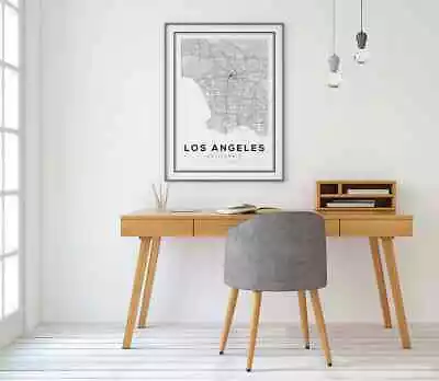 Los Angeles Map Poster Choose Your Size • $23.71