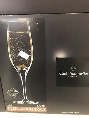 Chef & Sommelier Open Up 190Effervescent Champagne Flute Glass  50 Packs Avail • £14.99