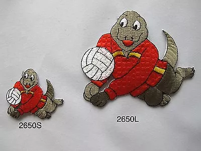 #2650 Volleyball Sport Dinosaur Animal Embroidery Iron On Applique Patch • $3.75
