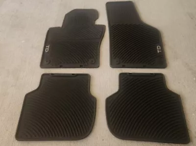 $74.99 • Buy OEM Volkswagen Golf TDI All Weather Rubber Floor Mat Set Round Grommet Holes