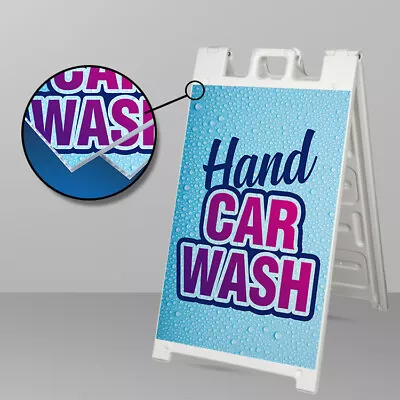  Hand Car Wash Custom A Frame Signicade Sign Sidewalk Sign Shipped Same Day • $169.99