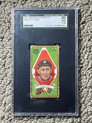 1911 T205 Gold Border Ty Cobb SGC 1.5 • $2998