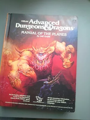 Advanced Dungeons & Dragons Manual Of The Planes AD&D 1987 • $65.19