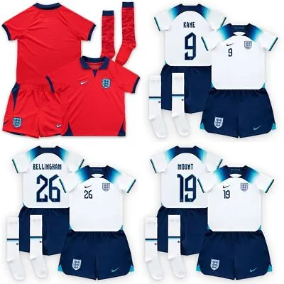 £28.31 • Buy 2022/23 World Cup England Shirt Kids Football Home Away Full Kits-(With Socks)