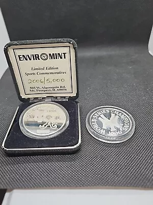 2x NEW YORK YANKEES 1996 WORLD SERIES CHAMPIONS .999 SILVER ROUND ENVIROMINT • $99.99