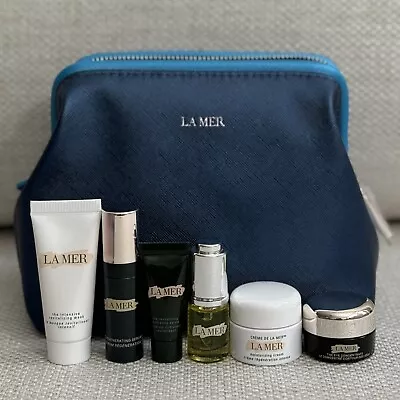 LA MER 7pc Travel Gift Set-Cream/Eye Concentrate/Renewal Oil/Serum/Mask/Pouch👛 • $95