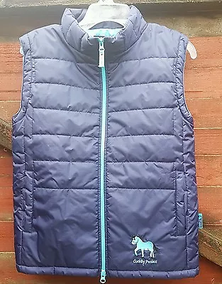 £9.99 • Buy Unisex DUBLIN, CUDDLY PONIES Body Warmer/Gilet, Navy, Age 12 Years