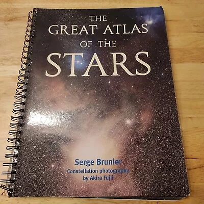 The Great Atlas Of The Stars Spiral Serge Brunier • $15.99