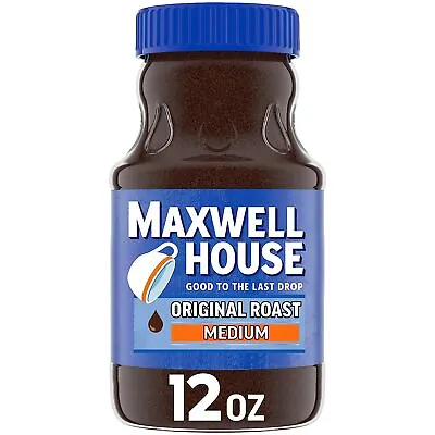 Maxwell House The Original Roast Instant Coffee 12 Oz Maxwell Coffee Free • $12.35