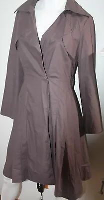 Moschino Cheap And Chic Trench Style Dress Jacket Womens  Size S Cotton • $25.50