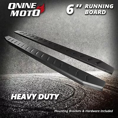 Fit 15-23 Ford F150 Super Cab 6  Texture Black Running Board Side Step Nerf Bar • $199.99