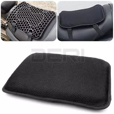 Universal Motorcycle Comfort Gel Seat Cushion Cover Pillow Pad Pressure Relief • $28.89