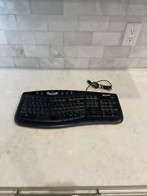 Microsoft Comfort Curve Ergonomic Keyboard 2000 V1.0 1047 KU-0459 - TESTED • $25