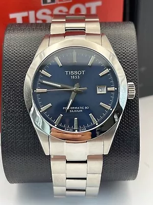 Tissot T127.407.11.041.00 Silicium Powermatic 80 Steel Blue Dial Watch • £249.98