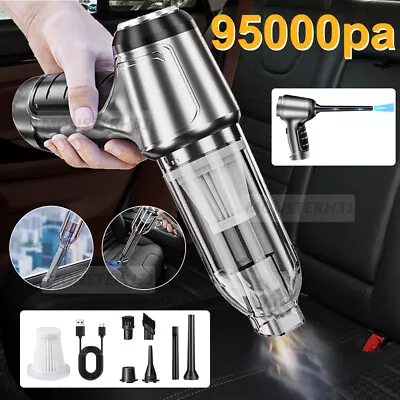 95000PA Bagless Vacuum Cleaner Car Cordless Super Suction Handheld Rechargeable • $39.59