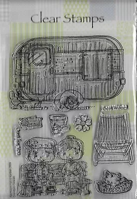 Kanban. Grandpa's Caravan Stamp Set. Stamping. Cardmaking. Scrapbooking • £6