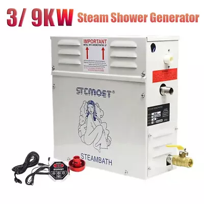 Steam Generator 3-9kw Steam Bath Generator Powerful Commercial With Fast Steam • $227.32