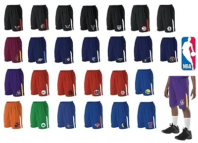 Men's Nba Official Logo'd Shorts Moisture Wicking Drawcord Lightweight S-2xl • $29.95