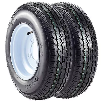 Trailer Tires 4.80x8 480-8 4.80-8 Highway Boat Motorcycle 6PR Load Range C 2PACK • $70.80