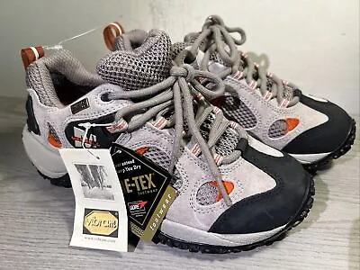 BRAND NEW - Womens Merrell Chameleon Gore Tex XCR Grey/Rust Orange Hiking Shoes • $59