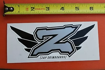 ZAP Skimboards Skim Board Skimboarding Z Wings Rare V15 Vintage Surfing STICKER • $13