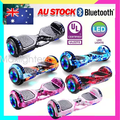 ⭐10  8  Electric Hoverboard Bluetooth Speaker LED Light Self Balancing Board UL • $162.99