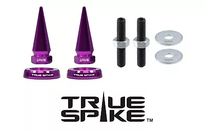 2pc True Spike Purple Spiked License Plate Frame Beauty Washers Bolts For Acura • $14.95