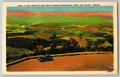 Virginia VA - Skyline Drive Shenandoah River - Vintage Postcard - Unposted • $3.99