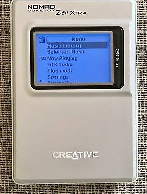 Creative Nomad Jukebox Zen Xtra 30 Gb - As Is • $34