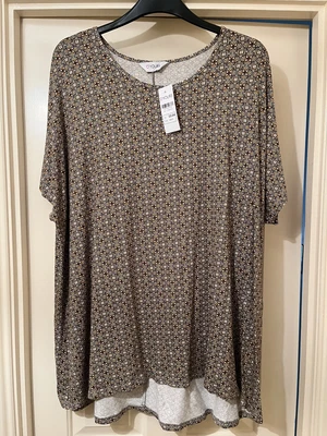 £0.99 • Buy Brown/mustard Top Yours Clothing 22-24