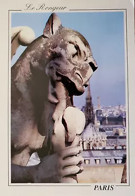 Vintage Postcard Gargoyle On Notre Dame Paris France The Rodent 1980s • $8.49