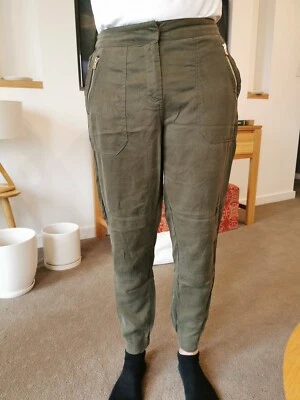 $10 • Buy Forever New Sz 8 Ladies Jogger  Jeans In Khaki Soft Linen Fabric  Very Comfy