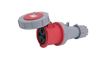£44.52 • Buy JCE 63 Amp 4 Pin Red Connector Socket 415V IP67 Waterproof Rated. 3 Phase